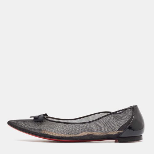 Mesh and Patent Leather Ballet Flats Size 38 - Christian Louboutin - Modalova