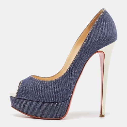 Denim Lady Peep Pumps Size 36.5 - Christian Louboutin - Modalova