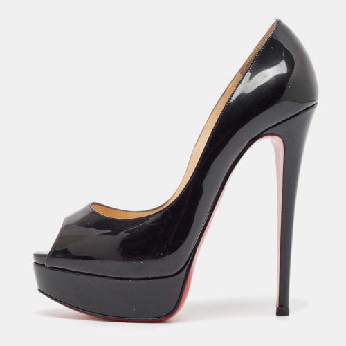 Patent Leather Lady Peep Peep Toe Pumps Size 37 - Christian Louboutin - Modalova