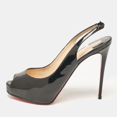 Patent Leather Private Number Slingback Pumps Size 38.5 - Christian Louboutin - Modalova