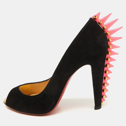 Suede Electropump Peep Toe Pumps Size 39 - Christian Louboutin - Modalova