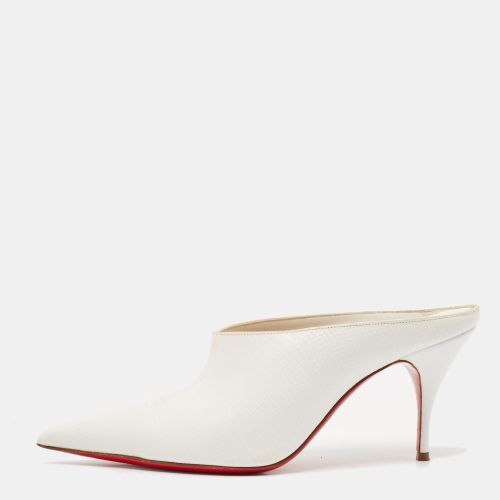 Lizard Embossed Leather Quart Mules Size 37.5 - Christian Louboutin - Modalova