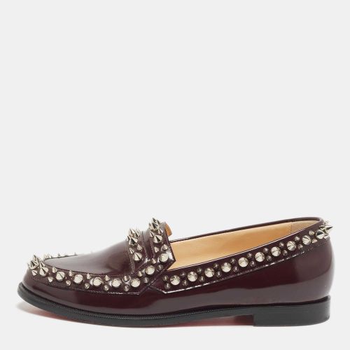 Leather Spike Embellished Slip On Loafers Size 36.5 - Christian Louboutin - Modalova