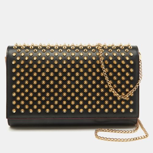 Leather Paloma Spiked Flap Chain Clutch - Christian Louboutin - Modalova