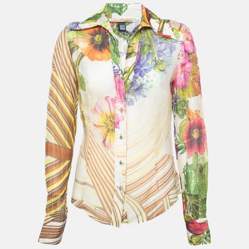 Printed Cotton Blend Shirt L - Class by Roberto Cavalli - Modalova