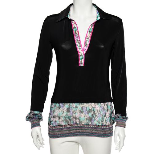 Jersey Contrast Paneled Top M - Class by Roberto Cavalli - Modalova