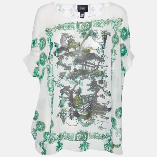 Print Crepe Loose Fitted Blouse L - Class by Roberto Cavalli - Modalova