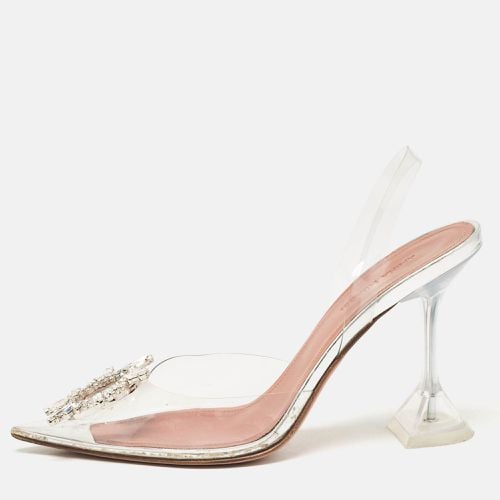 Transparent PVC Begum Pumps Size 38 - Amina Muaddi - Modalova