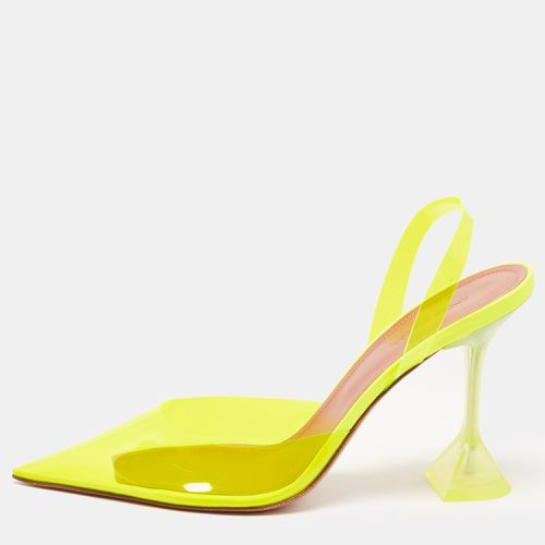 PVC Holli Glass Slingback Pumps Size 40.5 - Amina Muaddi - Modalova