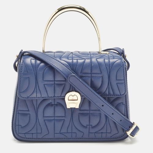 Signature Leather Genoveva Top Handle Bag - Aigner - Modalova