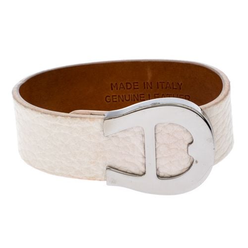 Silver Tone Leather Cybill Wide Bracelet - Aigner - Modalova