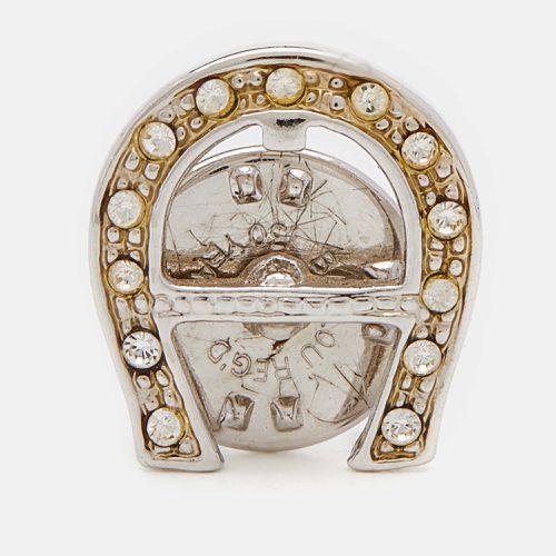 Vintage Tone Crystal Logo Pin - Aigner - Modalova