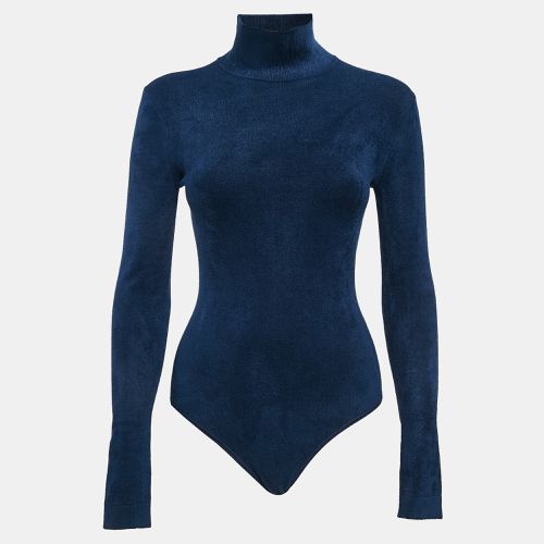 Stretch Velvet High Neck Bodysuit S - Alaia - Modalova