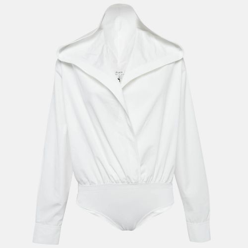 Cotton Poplin Hooded Body Shirt XS - Alaia - Modalova