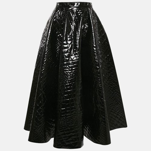 Crocodile Textured Synthetic Midi Skirt L - Alaia - Modalova