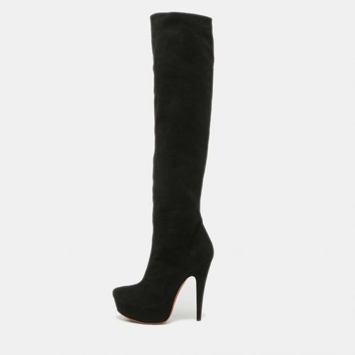 Suede Knee Length Boots Size 36 - Alaia - Modalova