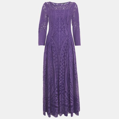 Patterned Lace Maxi Dress S - Alberta Ferretti - Modalova