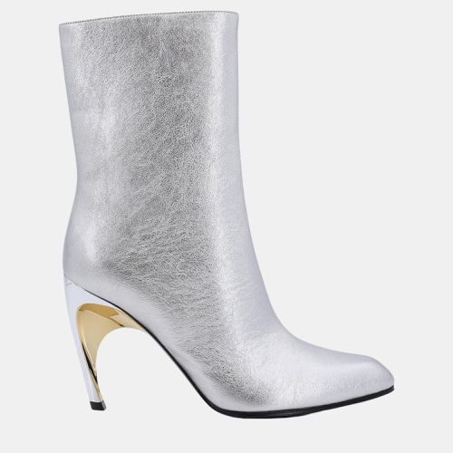 Metallic Leather Armadillo Boots EU 39 - Alexander McQueen - Modalova