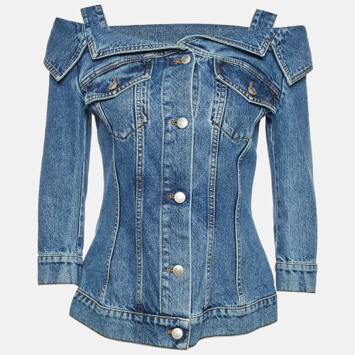 Denim Cold Shoulder Jacket S - Alexander McQueen - Modalova