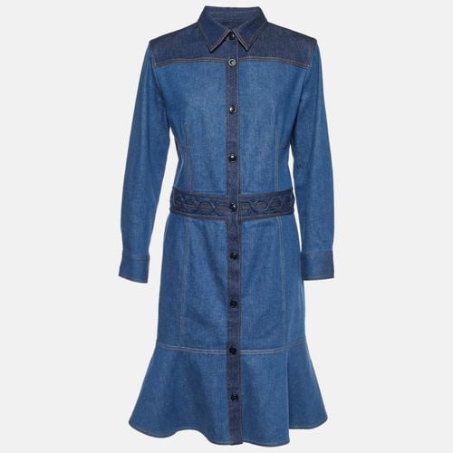 Denim Buttoned Front Dress L - Alexander McQueen - Modalova