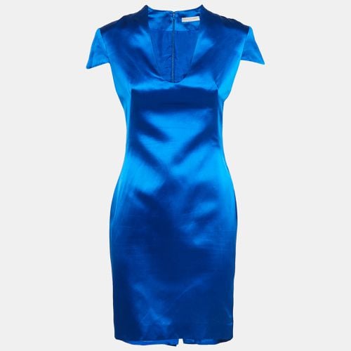 Silk Satin Sheath Dress S - Alexander McQueen - Modalova