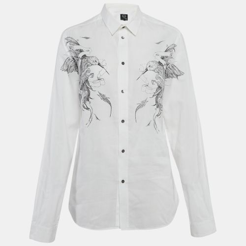 Printed Cotton Button Front Shirt XL - Alexander McQueen - Modalova