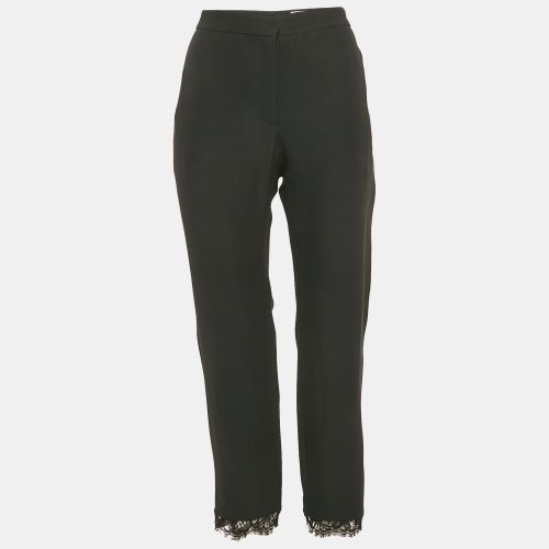 Lace Trim Crepe Trousers L - Alexander McQueen - Modalova