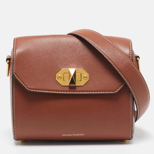 Leather and Suede Flap Crossbody Bag - Alexander McQueen - Modalova