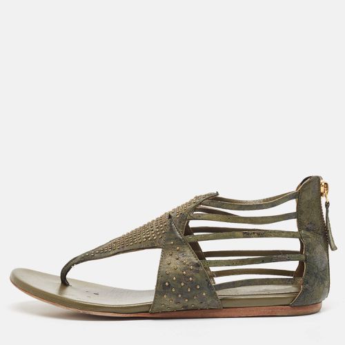 Leather Flat Sandals Size 38 - Alexander McQueen - Modalova