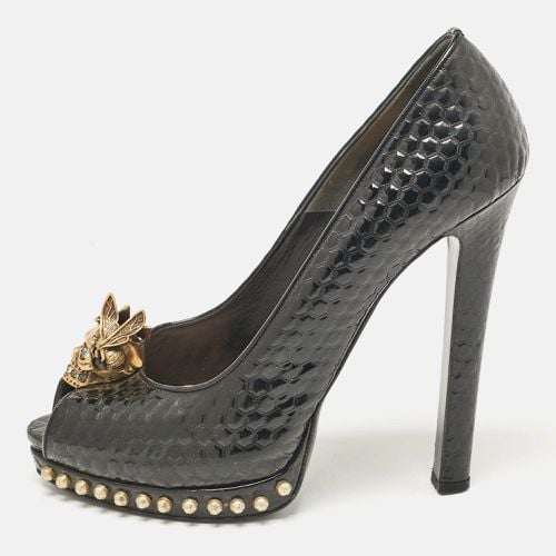 Patent Leather Skull Embellished Platform Pumps Size 41 - Alexander McQueen - Modalova