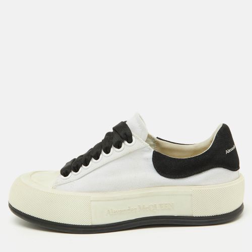 Black Canvas Tread Slick Sneakers Size 36 - Alexander McQueen - Modalova