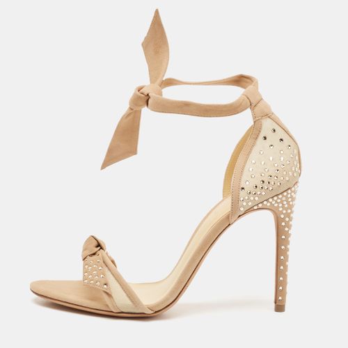 Mesh and Suede Embellished Clarita Sandals Size 37 - Alexandre Birman - Modalova