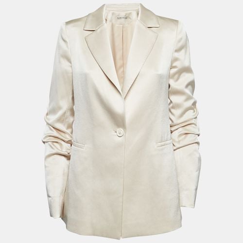 Satin Gathered Sleeve Blazer M - Alice + Olivia - Modalova