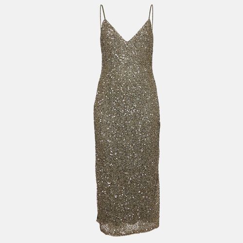 Sequin Embellished Nylon Mini Slip Dress M - Alice + Olivia - Modalova