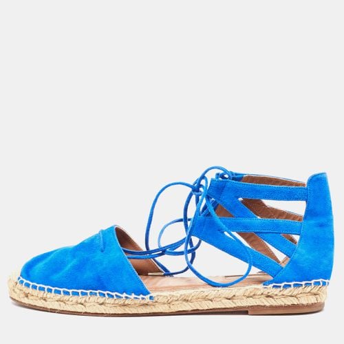 Suede Strappy Espadrille Sandals Size 38 - Aquazzura - Modalova