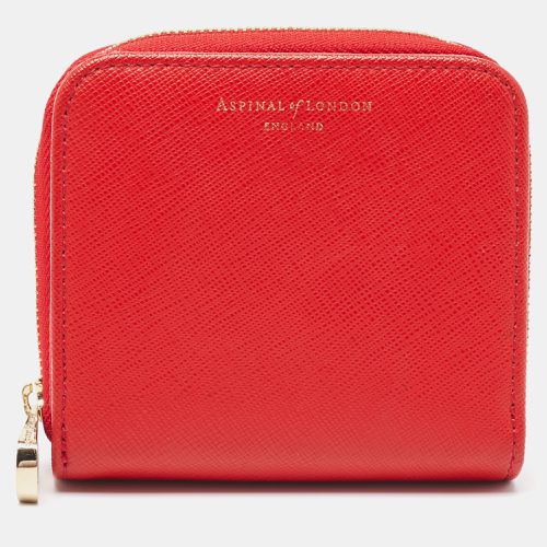 Leather Zip Around Compact Wallet - Aspinal Of London - Modalova