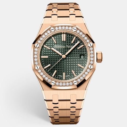 K Rose Gold Royal Oak 15551OR - 50th Anniversary Women's Wristwatch 37 mm - Audemars Piguet - Modalova