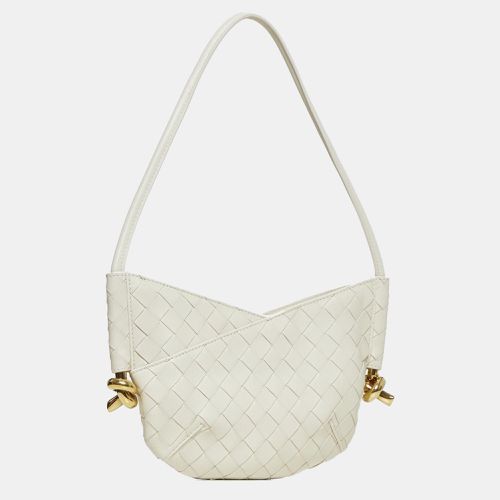 Ivory Solstice Intrecciato Leather Mini Bag - Bottega Veneta - Modalova