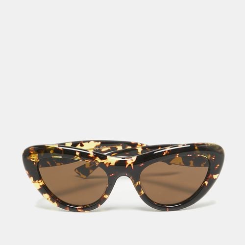 Tortoise BV1282S Bombe Cat Eye Sunglasses - Bottega Veneta - Modalova