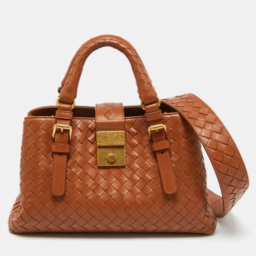 Intrecciato Leather Roma Mini Tote - Bottega Veneta - Modalova