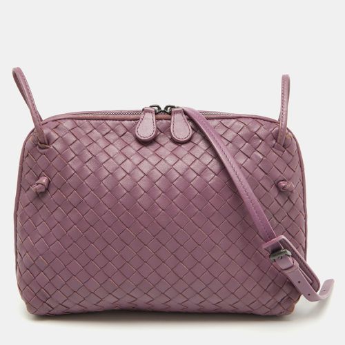 Mauve Intrecciato Leather Nodini Shoulder Bag - Bottega Veneta - Modalova