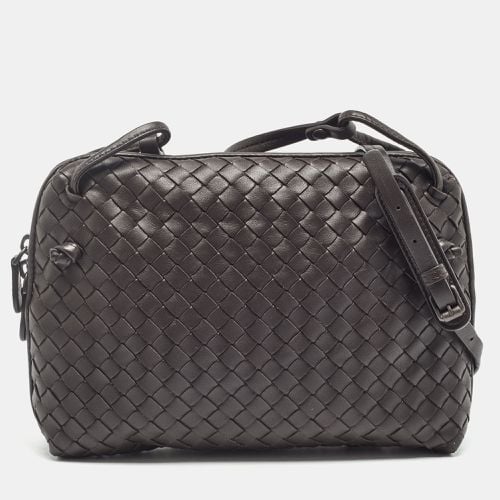 Dark Intrecciato Leather Nodini Crossbody Bag - Bottega Veneta - Modalova