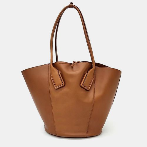 Leather Basket Tote Bag - Bottega Veneta - Modalova