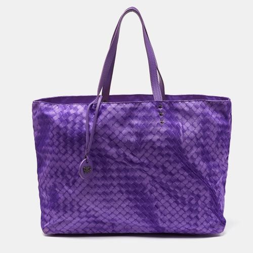 Intrecciolusion Nylon and Leather Medium Tote - Bottega Veneta - Modalova