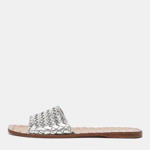 Intrecciato Leather Flat Slides Size 39 - Bottega Veneta - Modalova