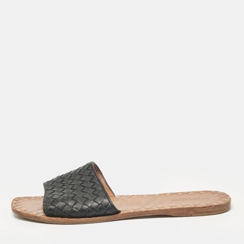 Intrecciato Leather Flat Slides Size 40 - Bottega Veneta - Modalova