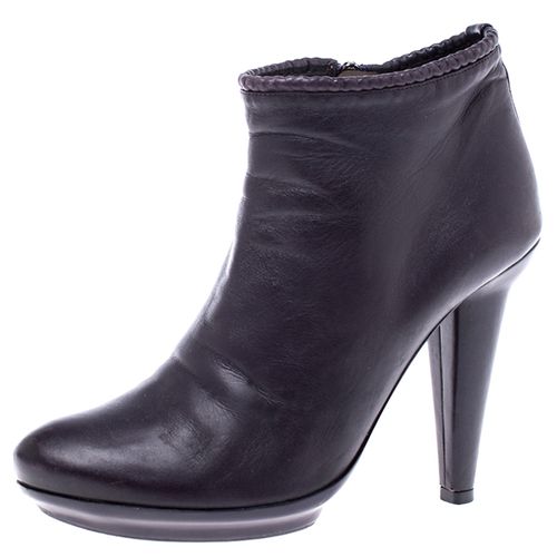 Leather Ankle Boots Size 38 - Bottega Veneta - Modalova