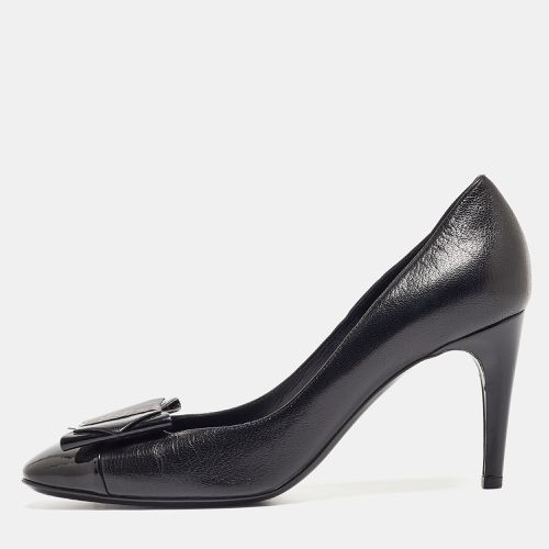 Patent and Leather Cap Toe Bow Pumps Size 40 - Bottega Veneta - Modalova