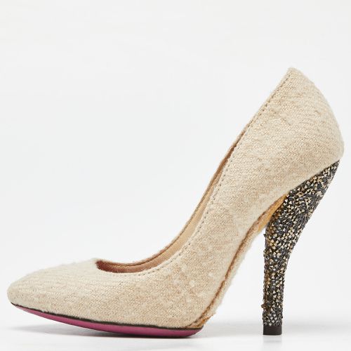 Tweed Almond Toe Pumps Size 37 - Bottega Veneta - Modalova