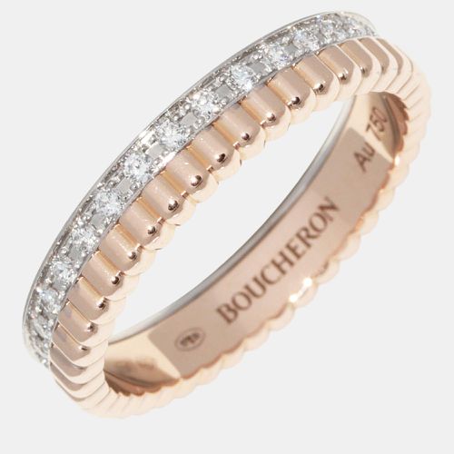 K Rose and Diamond Quatre Radiant Band Ring EU 49 - Boucheron - Modalova